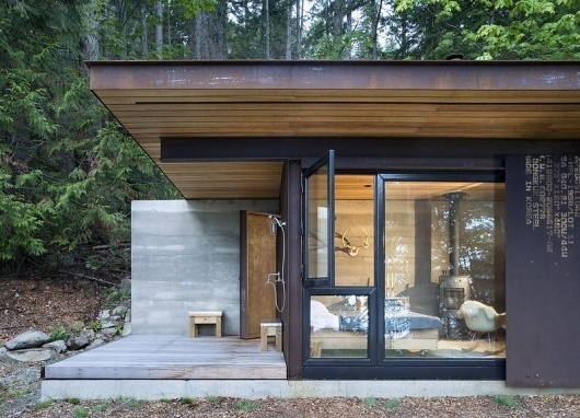 Olson Kundig Architects - Projects - Gulf Islands Cabin #corten #tom #architecture #cabin #kundig