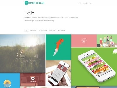 Personal Website #mark #site #ui #web #conlan