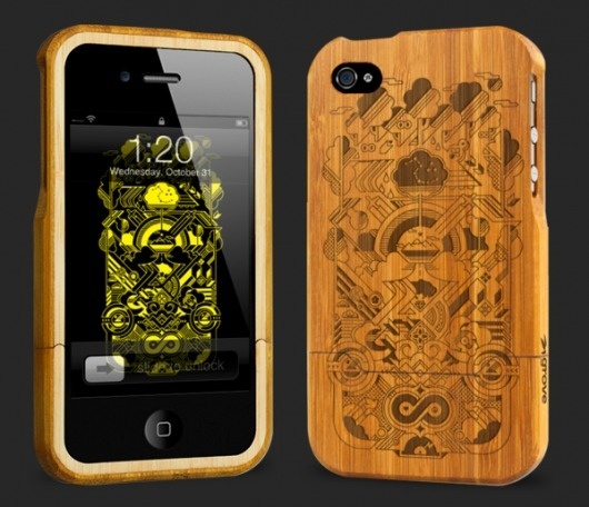 BAMBOO iPHONE CASE | STUBBORN SIDEBURN® #iphone #illustration #vector #wood