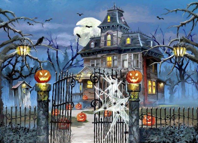 beginner easy halloween paintings & paint by numbers #painting