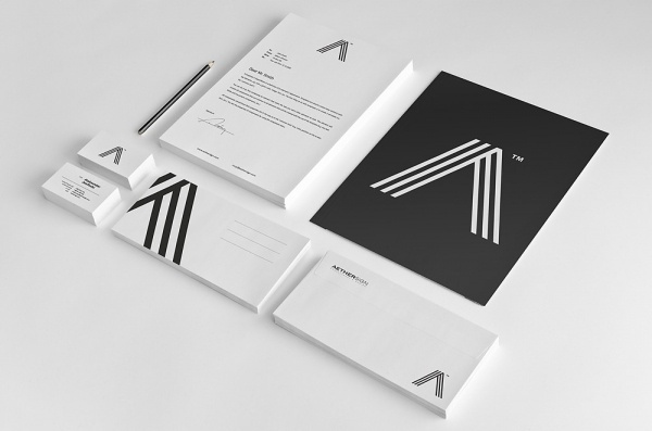 Aether Sign™ / Corporate identity #white #black #corporate #identity #minimalis