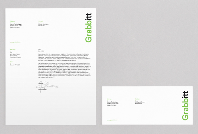 Grabbitt by DIA #branding #stationary