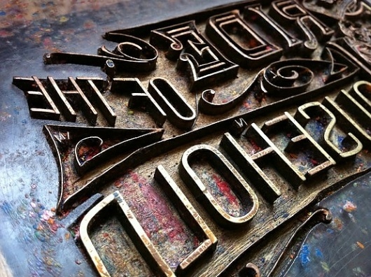 Typography / Ornate letterpress, type, lettering #letterpress