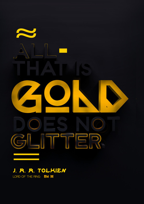 All that is Gold does not glitter #handcrafted #lettering #design #graphic #quality #technical #typography