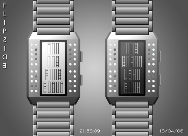 Flipside Watch #design #futuristic #gadget #industrial #concept #art