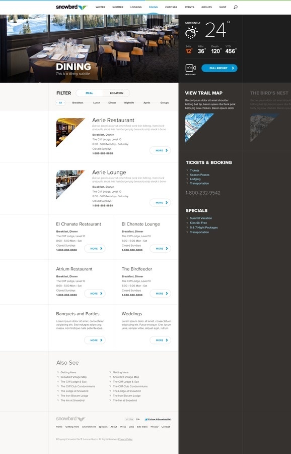 Dining_landing #web
