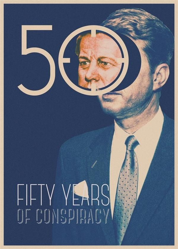 50 Years of Conspiracy - RAWZ #design #graphic #jfk #president #target #conspiracy #assassination #typography