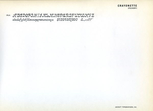 Crayonette type specimen #type #design #graphic #typography