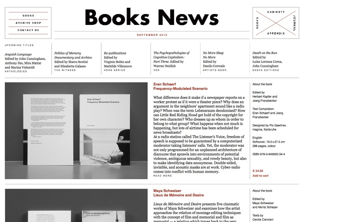 Books News, inspiration N°485 published on The Gallery in date November 5th, 2015. #website