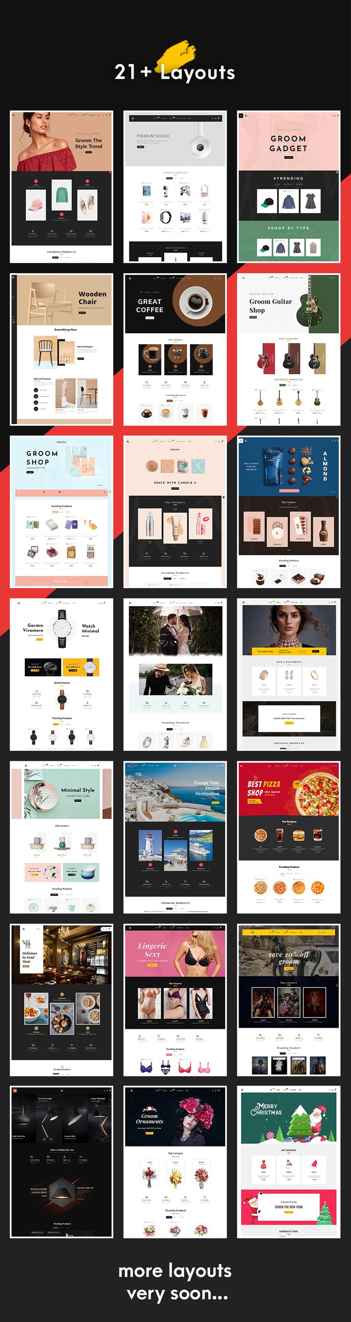 #Groom #Shopping - #Shopify Multi-Purpose Responsive #Theme | #TemplateTrip #eCommerce #Website #Design