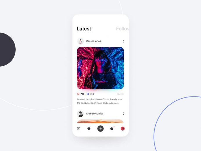 Social Network App Design by Stan Nevedomsky