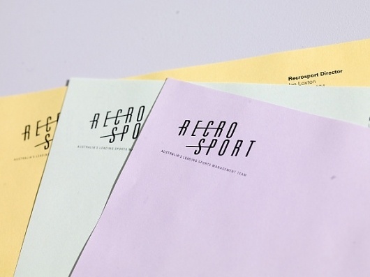 Recrosport - DAVID TORR #print #identity #stationery #logo #letterhead