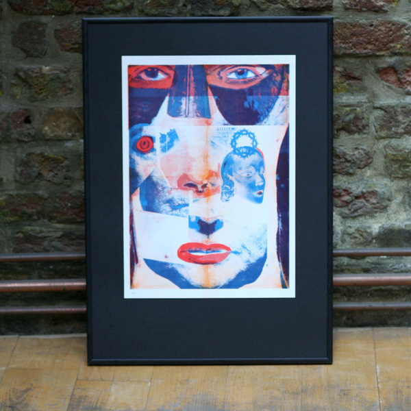 £50.00Design by Itzik Rennert Digital Collage A3 Risograph on 140gsm Cyclus Offset Edition of 100 As part of the 'Go Bump in the Night' #poster