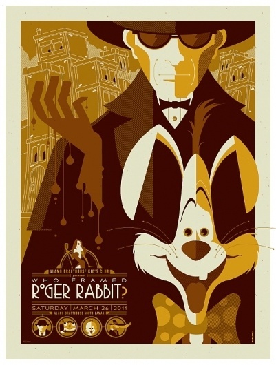 mondo: roger rabbit var by *strongstuff #type #vintage #ilustration