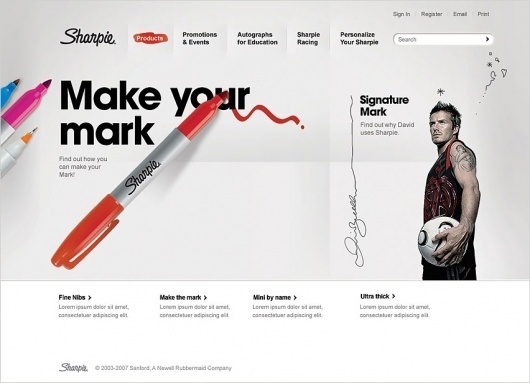Sam Dallyn - Sharpie - Website #website