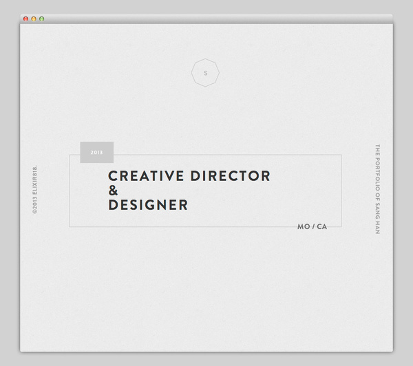 The Portfolio of Sang Han #website #layout #design #web