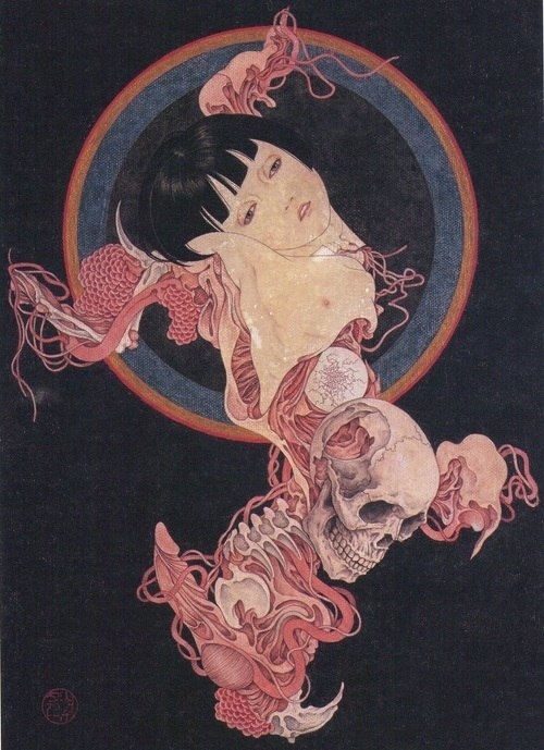 Restless Heart #skull #disemboweled