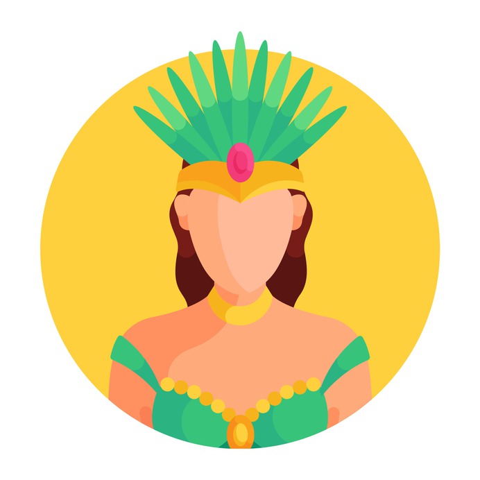 See more icon inspiration related to carnival, dancer, user, brazil, party, woman, avatar, person and people on Flaticon.