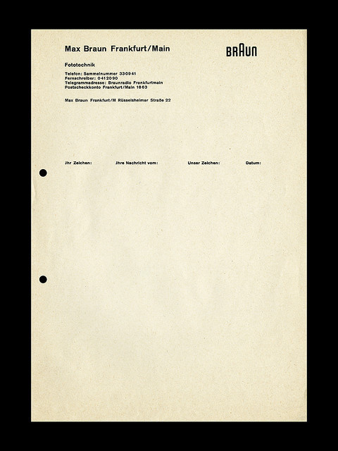 Braun Letterhead #peter #braun #layout #letterhead #seitz #typography