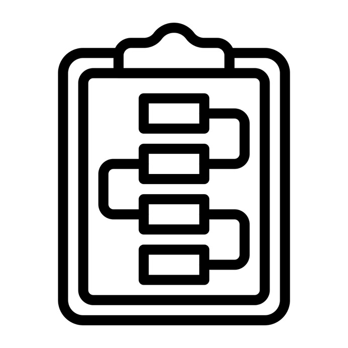 See more icon inspiration related to diagram, clipboard, files and folders, business and finance, flow chart, analytics, planning, stats, strategy, charts, statistics and graph on Flaticon.