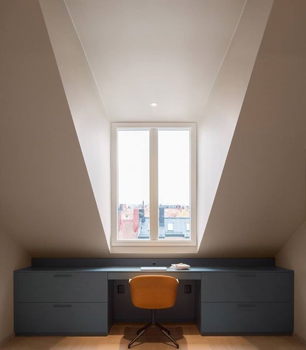 Note Design Studio's – Renovation of this 1930s loft apartment in Sweden.