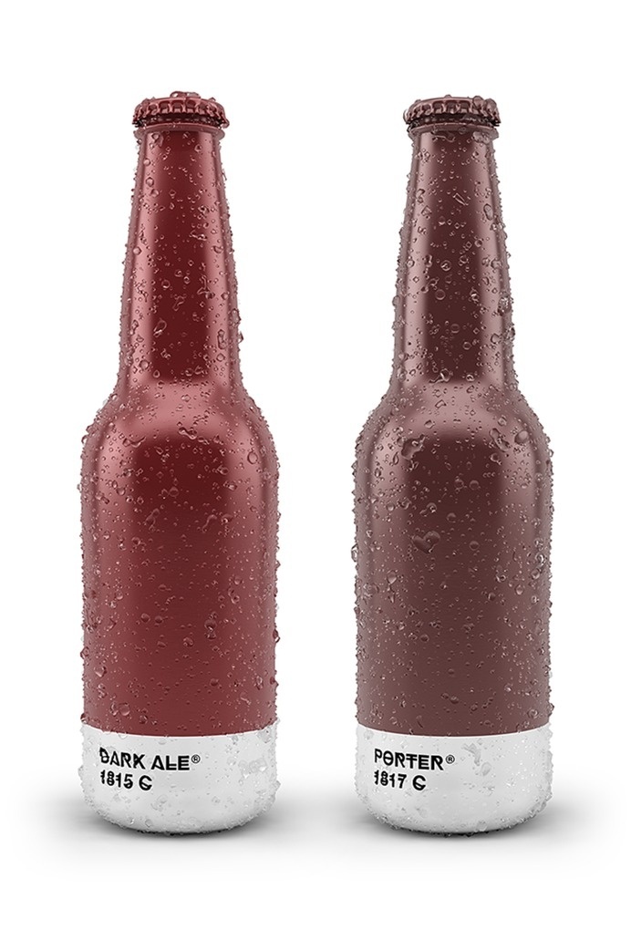 Ölburkar i Pantone-färger - | Tjock / Strupen #beer #packaging #design #graphic #pantone