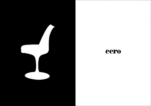 Cut it out on the Behance Network #white #forniture #design #graphic #black #minimal #and