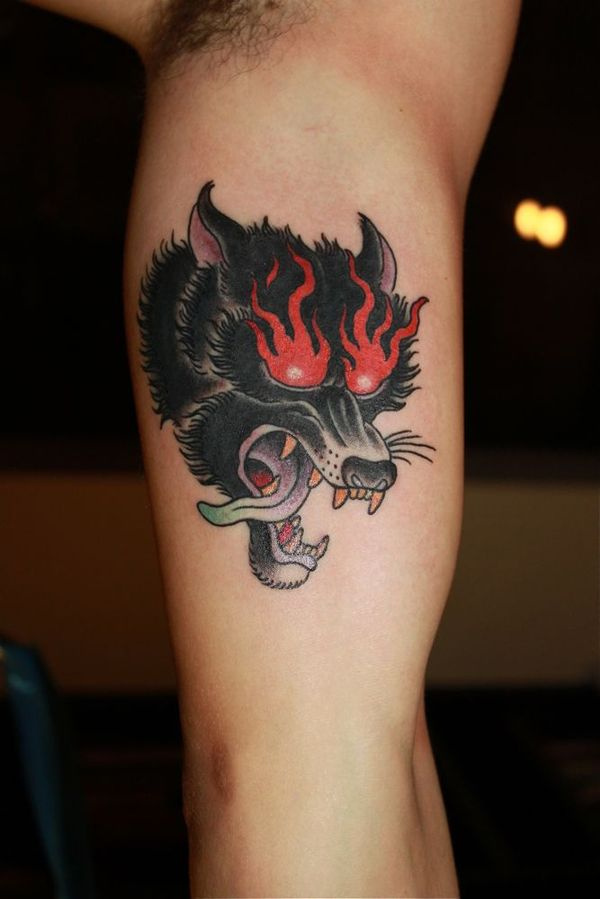 Frankie #tattoo #wolf