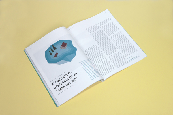 Revista Feria y Fiestas de Socovos on Behance #isometric #illustration #lake #layout #editorial #magazine