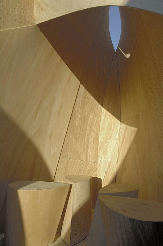 Winnipeg Skating Shelters by Patkau Architects © James Dow #shelters #pavilion #plywood
