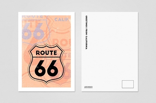 Exclusive postcards of California on Behance #card #postcard #calif #california