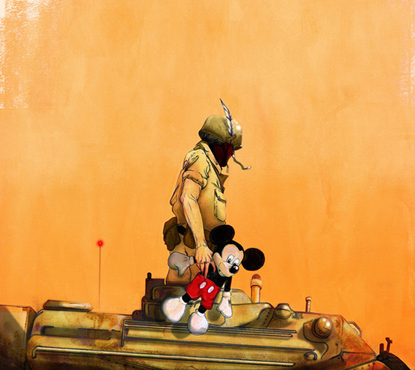 Jonathan Bartlett #illustration #bug #mickey #mouse