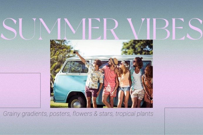 Sale! SUMMER Grainy Gradient Texture