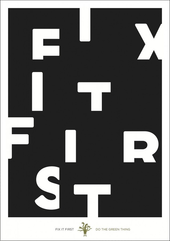 "Fix it First" by Domenic Lippa #type #design