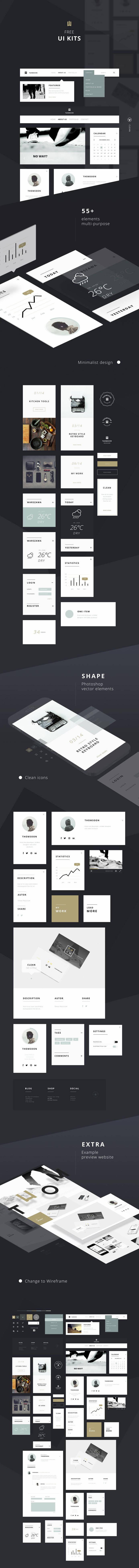 55+ Elements FREE UI KIT