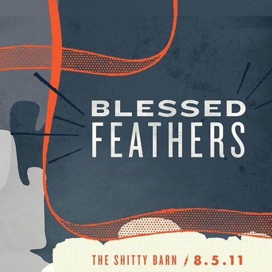 GigPosters.com - Blessed Feathers #illustration #design #poster #typography