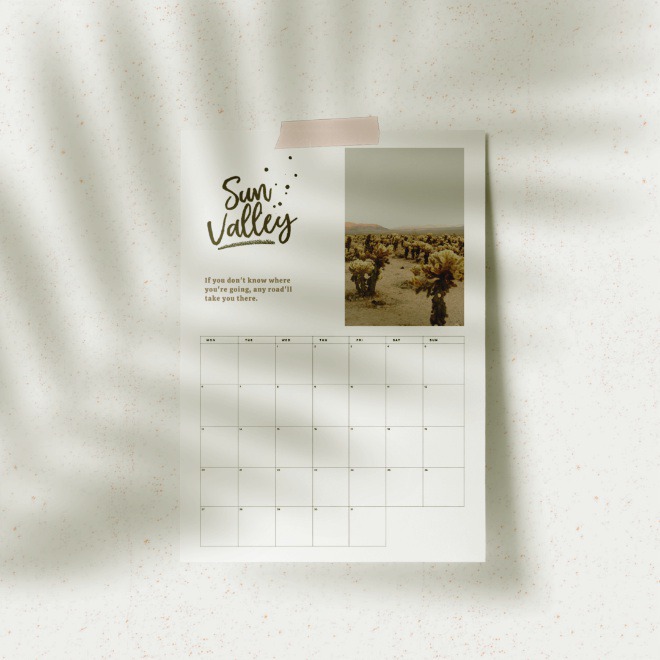 A4 Paper Mockup Scene