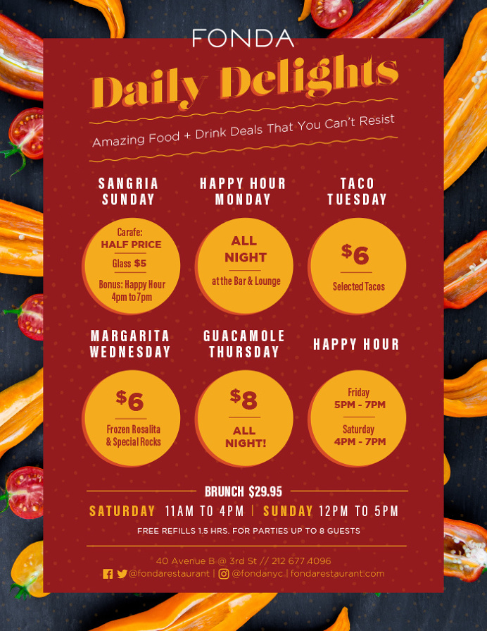 #nyc #food #poster #fondarestaurant