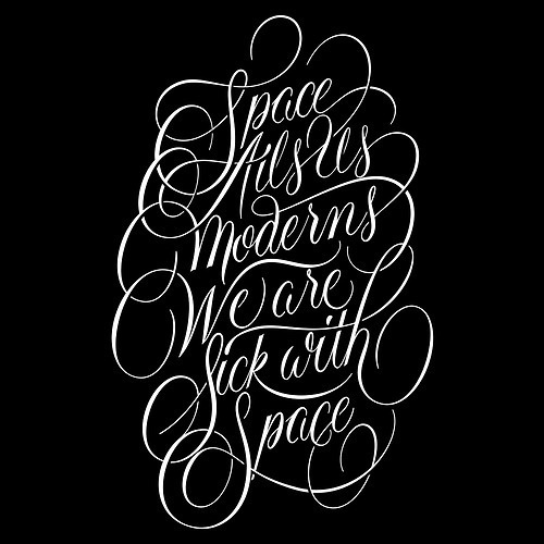 Typeverything.com Sick With Space by Ryan Hamrick #lettering
