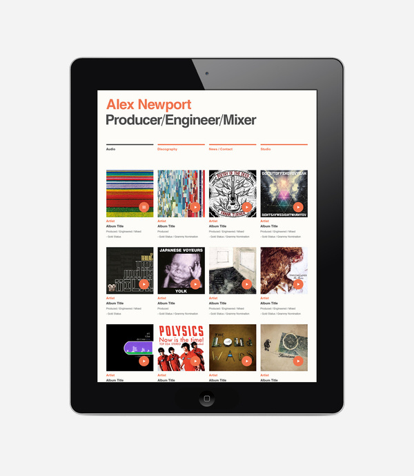 Alex Newport Website #grid #layout
