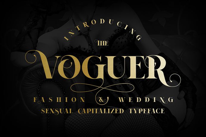Voguer font on Behance