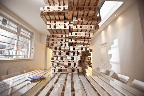 Brandbase Pallets by Most Architecture Dezeen #office #space #work