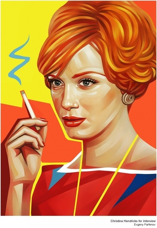Illustrations for Rolling Stone and Interview on the Behance Network #illustration #mad #men