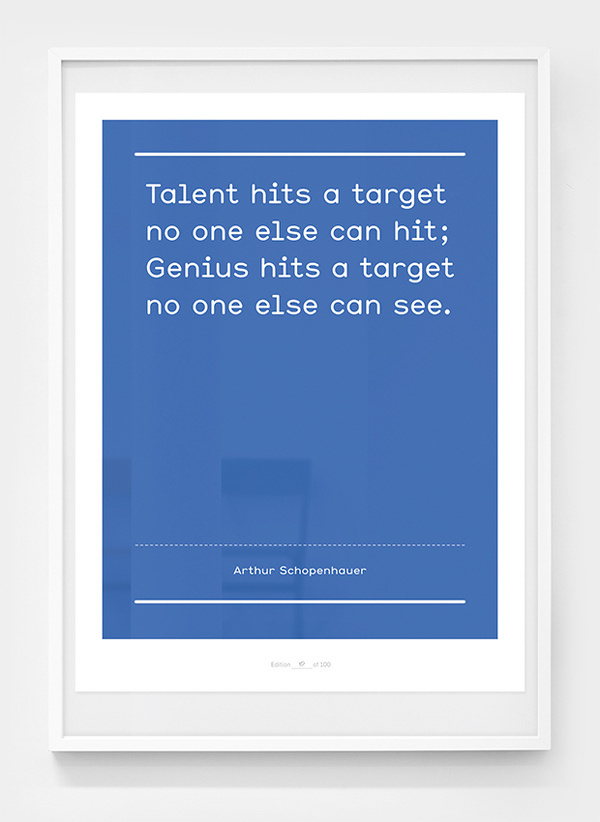 Image of Smile in the mind / No.1 #blue #genius #talent #poster