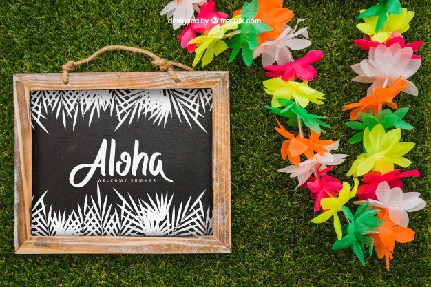Aloha concept with slate Free Psd. See more inspiration related to Mockup, Floral, Summer, Template, Blackboard, Grass, Tropical, Holiday, Chalkboard, Mock up, Decoration, Pineapple, Decorative, Vacation, Templates, Aloha, Up, Season, Concept, Hawaiian, Slate, Composition, Mock, Exotic, Summertime and Seasonal on Freepik.