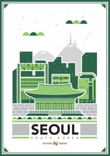 RAWZ #city #flyer #seoul #poster #green