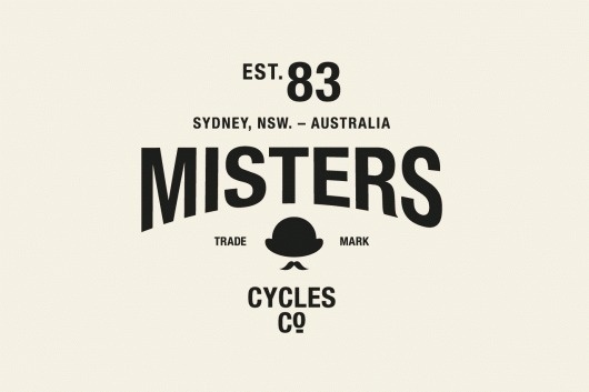 The Misters Cycles Co. - Studio Sammut / Bench.li #logo #design