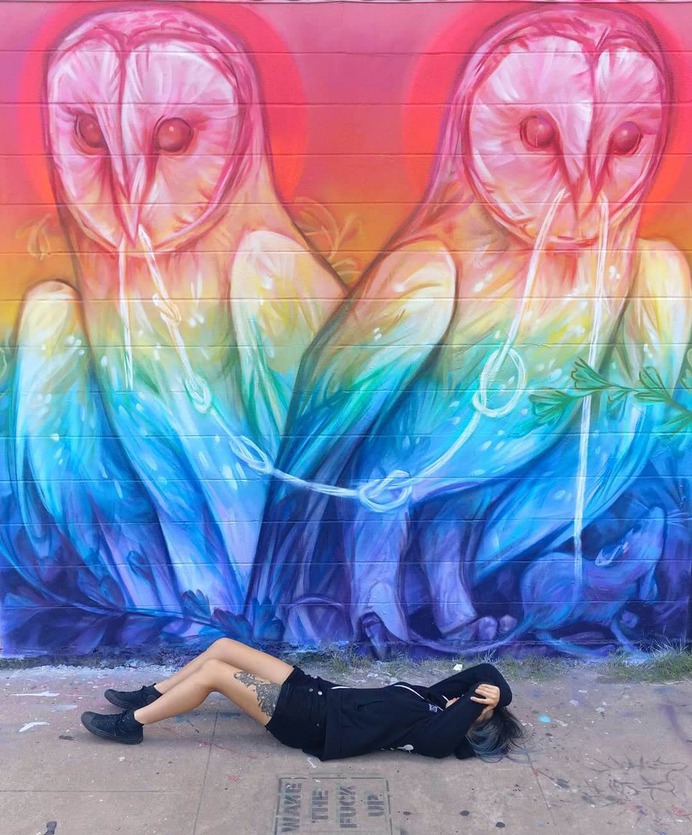 Emily Ding: Combinando arte callejero y naturaleza salvaje - Diseño gráfico