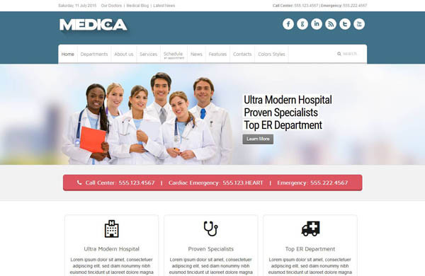 Medical and Health Joomla Template