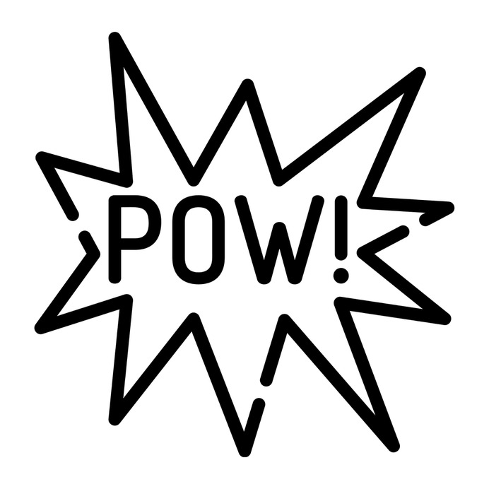 See more icon inspiration related to pow, bubble chat, conversation, communications, chat, speech bubble and typography on Flaticon.
